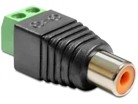 Delock Audio-Adapter Cinch - Unkonfektioniert - Kabeltyp: Adapter - Audioanschluss Seite A: Cinch - Audioanschluss Seite B: Unkonfektioniert - Audiokanäle: Stereo