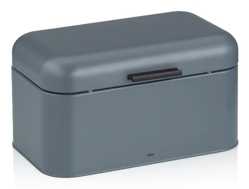 Kela Frisca bread box Rectangular Dark Grey Metal
