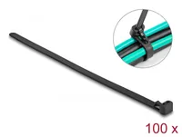 Delock Kabelbinder hitzebeständig 200 mm x 7.5 mm, 100 Stück - Breite: 7.5 mm - Länge: 200 mm - Produkttyp: Kabelbinder - Ausstattung Kabelmanagement: Wiederverwendbar - Verpackungseinheit: 100 Stück - Material: Nylon