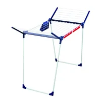 Leifheit Pegasus 180 Plus Floor-standing rack Blue, Silver
