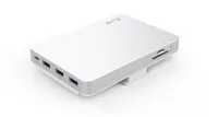 LMP Dockingstation USB-C DuoDock Silber - Ladefunktion: Ja - Dockinganschluss: USB-C - Kompatible Hersteller: Apple - Vesa-Bohrung vorhanden: Nein