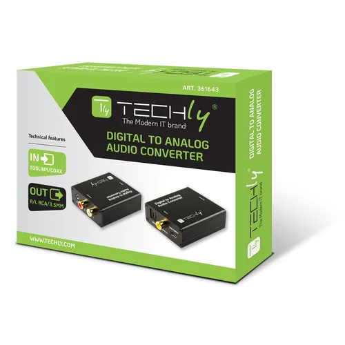 Techly Digital auf Analog Audio Konverter