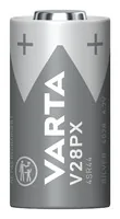Varta Knopfzelle V28PX / 4SR44 , 1 Stück - Gewicht: 11.1 g - Verpackungseinheit: 1 Stück - Chemisches System: Silberoxid - Batterietyp Bauform: 4SR44 / V28PX - Anwendung: Uhrenbatterien - Spannung: 6.2 V