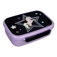 Scooli Lunchbox Einhorn Lila/Schwarz - Materialtyp: Kunststoff - Unterteilungsmöglichkeit: Ja - Material: Kunststoff - Detailfarbe: Lila - Schwarz - Set: Nein - Motiv: Dinosaurier