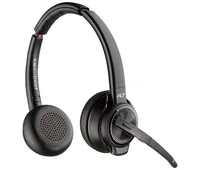 HP Poly Savi 8220 UC DECT 1880-1900 MHz USB-A Headset Auricolare Wireless A Padiglione Ufficio Bluetooth Base di ricarica Nero