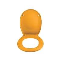 spirella Toilettensitz Neela Gelb matt - Breite: 37.3 cm - Länge: 45.5 cm - Detailfarbe: Gelb