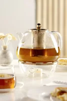Leonardo Teekanne Tè per te 1.5 l, Transparent - Material: Borosilikatglas - Detailfarbe: Transparent - Filtertyp: Filter - Fassungsvermögen: 1.5 l - Kompatible Kochfelder: Manuell - nicht für Kochfelder
