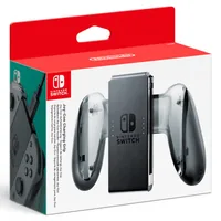 Nintendo Ladegriff Aufladehalterung - Verbindungsmöglichkeiten: USB - Plattform: Nintendo Switch - Controller Typ: Gamepad - Detailfarbe: Schwarz