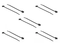 Delock Kabelbinder mit Spreizanker L 140 x B 4 mm schwarz 10 Stück