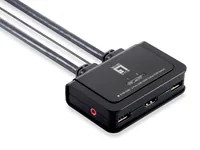 LevelOne KVM Switch 2-Port USB HDMI-Kabel sw