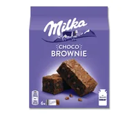 Milka Choco Brownie 150 g - Produkttyp: Kuchen - Nährwertangabe pro: 100 g - Energiegehalt (in kj): 1954 KJ - Energiegehalt (in kcal): 468 Kcal - Fett: 27 g - Gesättigte Fettsäuren: 12 g