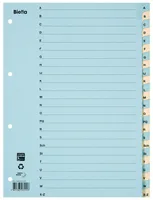 BIELLA Kartonregister 210g A4 46244400U blau/gelb A-Z 24-teilig