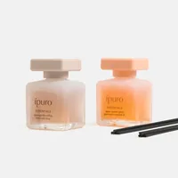 ipuro Duftstäbchen Gentle coffee & Sunset spritz 2 x 50 ml - Duft: Cognac - Eukalyptus - Karamell - Kiefer - Limette - Mandel - Milch - Orange - Rum - Trauben - Vanille - Zedernholz - Zitrone - Volumen: 50 ml