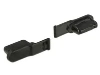 Delock Staubschutz Lightning f 10 Stk. Schwarz - Kabeltyp: Adapter - Videoanschluss Seite A: Lightning - Videoanschluss Seite B: Keiner