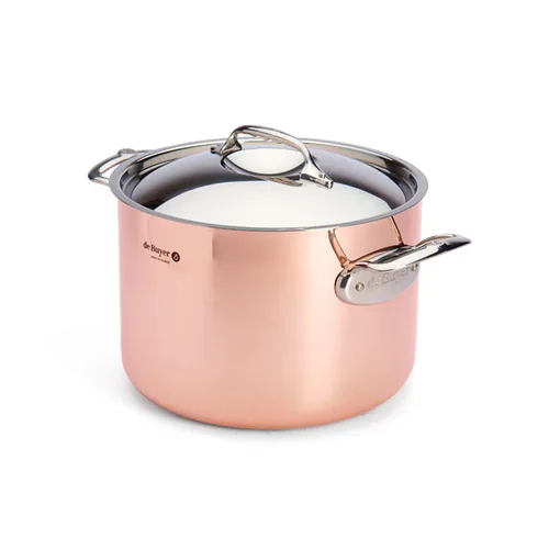 De Buyer Prima Matera Bratentopf Kupfer/Edels. hoch 24cm ind.