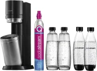 SodaStream DUO Metal, Plastic Black, Stainless steel, Transparent