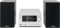 Technisat Micro-HiFi Anlage Viola 710 CD IR Schwarz/Silber - Radio Tuner: Internetradio - FM - DAB+ - Detailfarbe: Schwarz - Silber - Lautsprecher Kategorie: Regallautsprecher - Verbindungsmöglichkeiten: Bluetooth - WLAN (Wi-Fi) - 3.5 mm Klinke - USB - Au