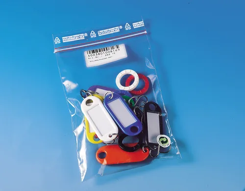 WEDO Schlüsselanhänger mit S-Haken, 10 Stück - Motiv: Uni - Detailfarbe: Mehrfarbig