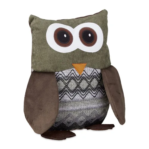 Relaxdays 10022828 door stop Brown Polyester, Sand