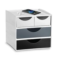 CEP Schubladenbox MyCube Mineral 1032112611 4 Schubl. weiss/grau/schwarz