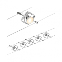 Paulmann CorDuo Seilsystem Mac II Basisset GU5.3 max. 5 x 10 W - Lampensockel: GU5.3 - Smart Home: Ja - Lichtfarbe: Warmweiss - Lichtstärke: 0 lm - Dimmbar: nicht dimmbar - Anzahl Lampen: 5