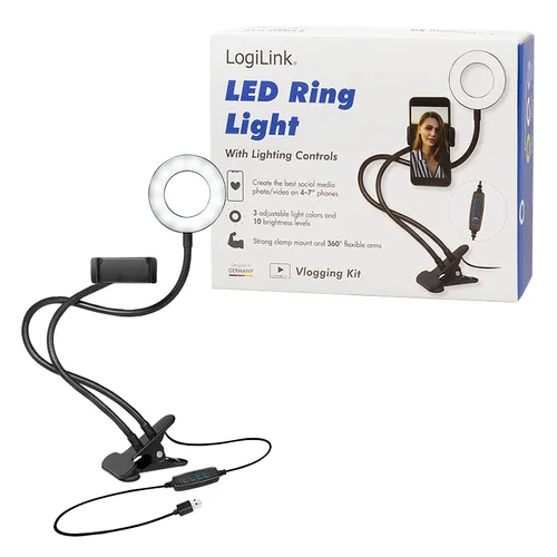 LogiLink AA0150 lighting ring 24 LED