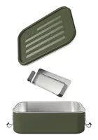 Sigg Lunchbox Gemstone 1.1 l Edelstahl, Roasted Grenn - Materialtyp: Metall - Unterteilungsmöglichkeit: Ja - Material: Edelstahl - Set: Nein - Motiv: Kein - Anwender: Erwachsene - Kinder