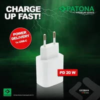Patona Netzteil PD 20W USB-C 5V 3A White