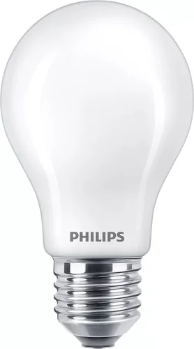 Philips Lampe LEDcla 25W E27 A60 WW FR ND Warmweiss (WW) - Energieeffizienzklasse EnEV 2020: E - Lampensockel: E27 - Farbtemperatur Kelvin: 2700 K - Gesamtleistung: 2.2 W - Dimmbar: nicht dimmbar - Zusätzliche Ausstattung: EyeComfort