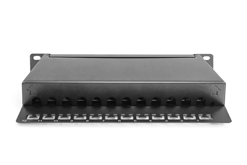 DIGITUS CAT 6 PATCH PANEL CLASS E SHIELDED 12 PORT