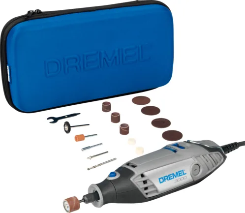 Dremel Multifunktionswerkzeug-Set 3000, 15-teilig - Ausstattung: Ohne Zubehör - Set: Ja - Produktkategorie: Multifunktionswerkzeug - Werkzeugaufnahme: EZ Twist Schnellwechselsystem - Akkusystem: Keine - Funktionen: Reinigen - Polieren - Schmirgeln - Gravi