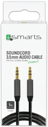 4smarts 4S468587 audio cable 1 m 3.5mm Black