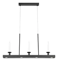 Markslöjd Pendelleuchte DINING 4-flammig Eisen Schwarz - Betriebsart: Netzbetrieb - Lampensockel: LED fest verbaut - Smart Home: Nicht kompatibel - Farbtemperatur Kelvin: 3000 K - Anwendungsbereich: Indoor - Gesamtleistung: 4.9 W