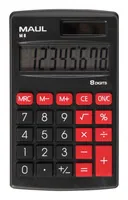 MAUL M 8 calculator Pocket Display Black, Red