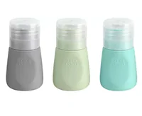 diaqua® Kosmetikflaschen 3er Set, Türkis/Hellgrün/Grau - Set: Ja - Verpackungseinheit: 3 Stück - Volumen: 0.59 l