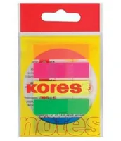 Kores Page Marker Neon 25 Stück pro Block - Verpackungseinheit: 5 Stück - Detailfarbe: Mehrfarbig
