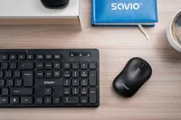 Savio KB-02 keyboard Home/Office USB QWERTY Black