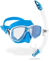 CRESSI Marea + Gamma Schnorchel Combo Klar/Blau - Detailfarbe: Transparent - Blau - Zielgruppe: Erwachsene - Schuhgrösse (EU): Keine - Material: Silikon - Produkttyp: Tauchmasken - Schnorchel