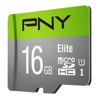 SD MicroSD HC Card 16GB PNY Elite Cl.10 U1 retail