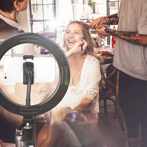 Logilink Smartphone-Ringlicht, DM 20cm, 1.8m Kabel