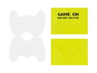 Partydeco Einladungskarte Game Controller mix, 6 Stück - Motiv: Elektronik - Papierformat: 16 x 11.5 cm - Verpackungseinheit: 6 Stück - Inkl. Couvert: Ja - Anlass: Geburtstag