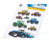 Herma Stickers Motivsticker Magic Taktoren 8 Stück, glänzend - Motiv: Traktor