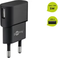 USB-Ladegerät 1 A (5W) schwarz