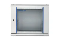 Extralink Cabinet rack EX.8574 400mm 600mm 450 mm hanging Openable 19'' 9U Wandmontiertes Regal Grau