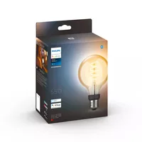 Philips Hue White Ambiance E27 Einzelpack Globe G93 Filament 550 lm - Energieeffizienzklasse: G - Lampensockel: E27 - Protokoll: Bluetooth - ZigBee - Smart Home: Kompatibel - Farbtemperatur Kelvin: 2200 bis 6500 K - Gesamtleistung: 7 W