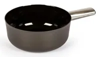 Stöckli Fondue-Caquelon Emotion Inox 23 cm, Schwarz - Material: Emaille - Stahl - Detailfarbe: Schwarz - Fondue Variante: Käsefondue - Spülmaschinenfest: Keine Angaben - Durchmesser: 23 cm - Kompatible Kochfelder: Induktion