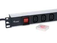 Equip 19 Steckdosenleiste IEC320 C14->8xIEC C13Switch Alu.