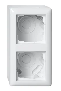 GIRA 106203 AP-Gehäuse 2f + Rahmen Standard 55 Reinweiß