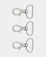 lalana Anhänger mit Karabiner 42 x 30 mm, 3 Stück - Detailfarbe: Silber