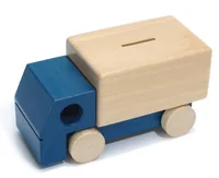 Weizenkorn Spardose Lastwagen, Blau - Breite: 18 cm - Höhe: 8 cm - Länge: 10 cm - Produkttyp Geschenke: Spardosen - Motiv: Lastwagen